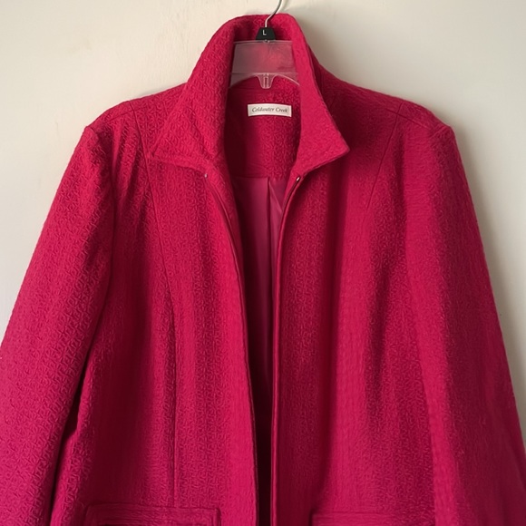 Coldwater creek light lined zip up jacket - Picture 2 of 10